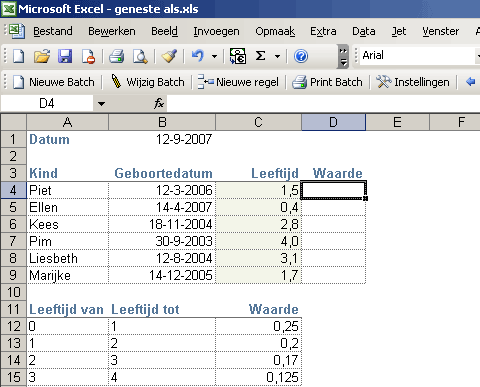 Voorbeeld verlies en winstrekening excel