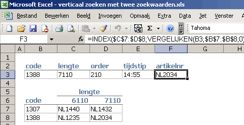 kampioen Bezwaar Verliefd Zoeken in Excel met twee sleutels - Zo werkt Excel